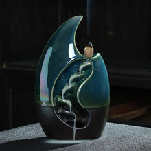 Load image into Gallery viewer, Ceramic Backflow Incense Burner with Mountain Design ITDinos®
