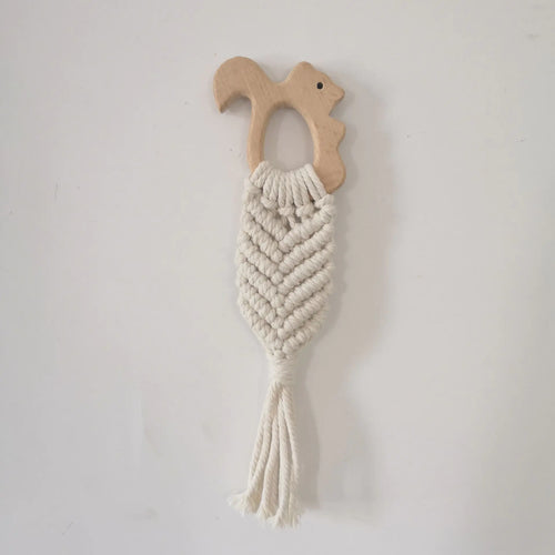 Handmade Woven Wooden Animal Teething Decor for Kids ITDinos®
