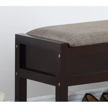 Load image into Gallery viewer, Rouen Seating Bench With Shoe Storage, Espresso ITDinos®
