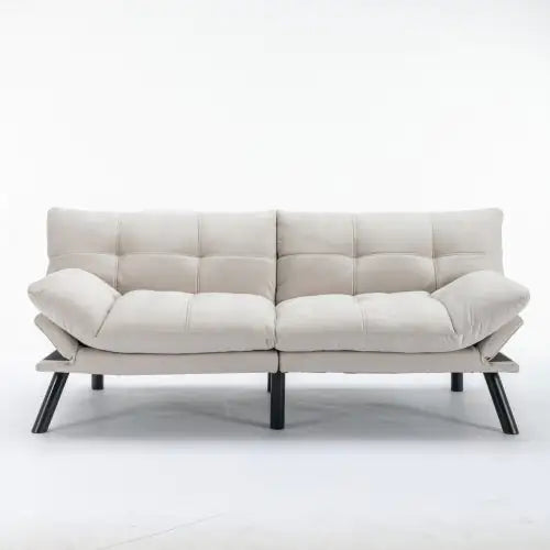 Cream Convertible Folding Modern Sofa Bed ITDinos®