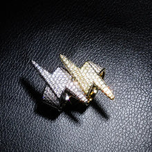 Load image into Gallery viewer, Exaggerated Lightning Ring with Zircon Stones ITDinos®
