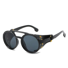 Lade das Bild in den Galerie-Viewer, Fashion Punk Leather Strap UV Protection Sunglasses ITDinos®

