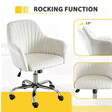Load image into Gallery viewer, Chair Modern Home Office Leisure Chair With Adjustable Velvet Height And Adjustable Casters
