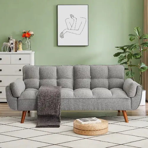 Gray Fabric Ottoman ITDinos®