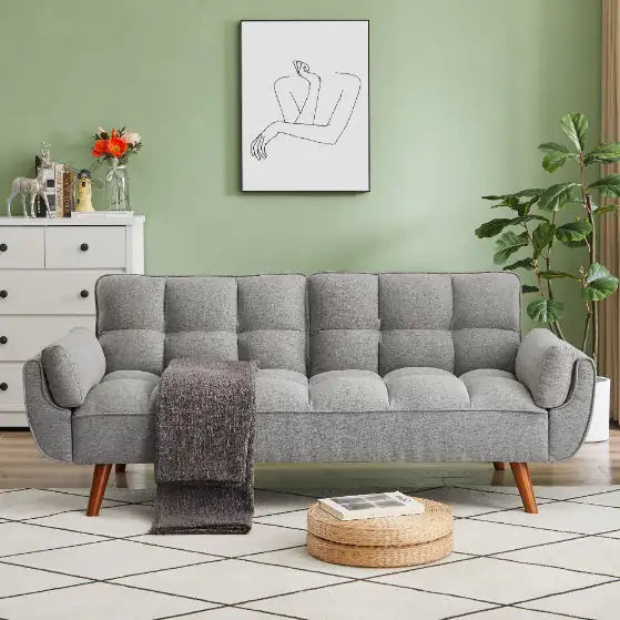 Gray Fabric Ottoman ITDinos®