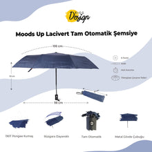 Load image into Gallery viewer, Biggdesign Moods Up Navy Blue Fully Automatic Umbrella ITDinos®
