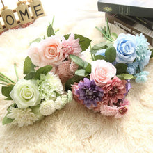 Load image into Gallery viewer, Dahlia Rose Bouquet Artificial Flower Home Decor ITDinos®
