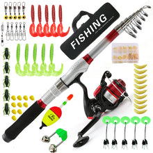 Load image into Gallery viewer, ZURYP Fishing Gear Set with Rod, Soft Baits, Hooks ITDinos®
