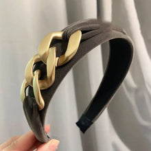 Load image into Gallery viewer, Black Velvet Fairy Headband with Wide Brim Style
