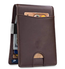 Load image into Gallery viewer, Men’s RFID Safe Swipe Leather Wallet ITDinos®
