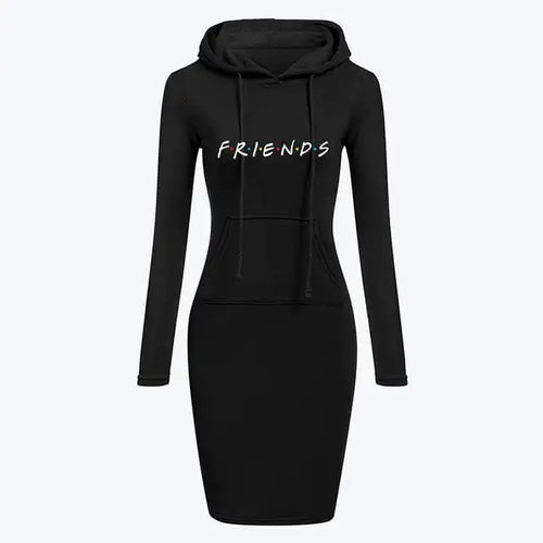 Autumn Winter Women's Long-Sleeved Hoodie Dress ITDinos®