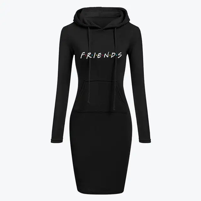 Autumn Winter Women's Long-Sleeved Hoodie Dress ITDinos®