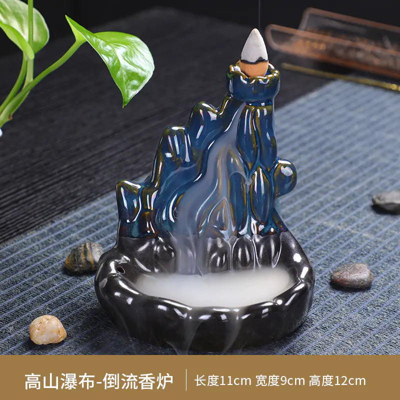 Dual-Use Backflow Incense Burner with Tower Design ITDinos®