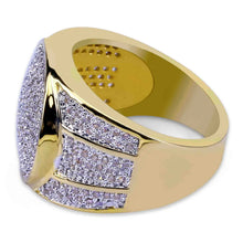 Load image into Gallery viewer, 118K Gold Plated Hip Hop Ring with Zircon Stones ITDinos®
