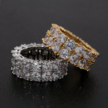 Load image into Gallery viewer, Hip Hop Men&#39;s Gold Ring with Zircon Stones ITDinos®

