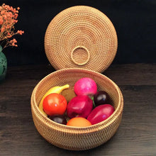 Lade das Bild in den Galerie-Viewer, Autumn Rattan Woven Storage Basket for Fruits and Snacks ITDinos®
