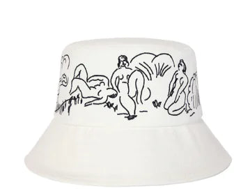 Line Pattern Fisherman Hat for Couples