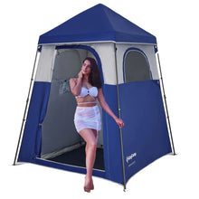 Load image into Gallery viewer, KingCamp Outdoor Shower Tents for Camping Portable Instant Pop Up Privacy Tent 3 Room Bathroom Tent Water Resistant Windproof Changing Tent Outdoor Shower Enclosure Beach Camping Hiking RV ITDinos®
