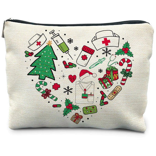 RYYCDOI Christmas Gifts for Nurses Nurse Makeup Bag Nurse Gifts for Women Nurse Appreciation Gifts Nurse Practitioner Gifts Nurse Graduation Gifts Nurse Accessories Cosmetic Bag Makeup Pouch ITDinos®