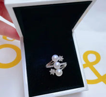 Load image into Gallery viewer, Freshwater Pearl Copper and Gold Plated Ring ITDinos®
