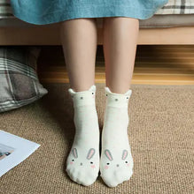 Load image into Gallery viewer, Cute Cartoon Women&#39;s Cotton Socks with Animal Ears ITDinos®

