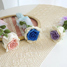 Load image into Gallery viewer, Hand-Knitted Woolen Rose Bouquet ITDinos®
