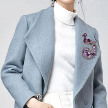 Load image into Gallery viewer, Fashionable Alloy Peacock Brooch with Rhinestones ITDinos®
