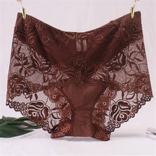 Lade das Bild in den Galerie-Viewer, Mid-High Waist Lace Seamless Hip-Lifting Briefs
