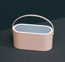 Load image into Gallery viewer, LED Light Storage Box Beauty And Makeup Mirror
