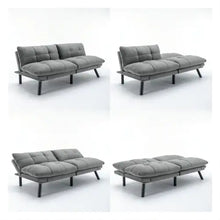 Load image into Gallery viewer, Light Grey Convertible Folding Modern Sofa Bed ITDinos®
