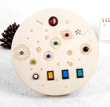 Lade das Bild in den Galerie-Viewer, Bright Start LED Wooden Busy Board – Early Learning Toy for Kids ITDinos®
