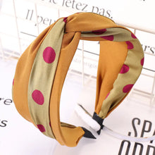 Lade das Bild in den Galerie-Viewer, Spring Wide Brim Polka Dot Fabric Headband
