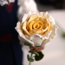Load image into Gallery viewer, Hand-Knitted Woolen Rose Bouquet ITDinos®
