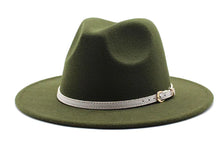 Load image into Gallery viewer, Women&#39;s Wide Brim Jazz Hat, Knit Sun Hat
