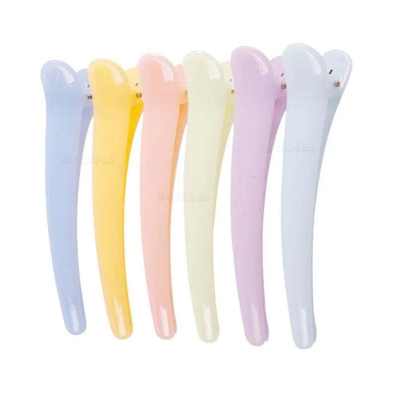 Colorful Plastic Duckbill Hair Clips (Korean Style)