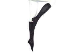 Lade das Bild in den Galerie-Viewer, medi Assure 20-30 mmHg Compression Stockings – Closed Toe Knee High Semi-Transparent Hosiery Medium - Petite Black
