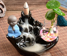 Load image into Gallery viewer, Ceramic Backflow Incense Burner with Sandalwood Holder ITDinos®
