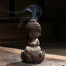 Load image into Gallery viewer, Ceramic Incense Burner with Lotus Tower Design ITDinos®
