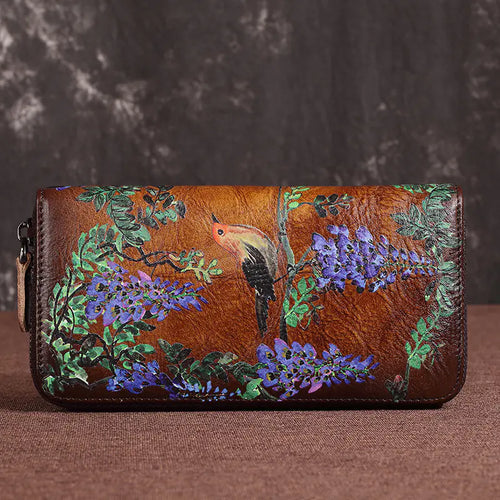 Ladies Casual Leather Long Wallet - Top Layer Cowhide ITDinos®