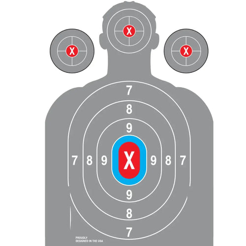 Heavy Duty Shooting Targets Paper Targets for Shooting Range - Indoors & Outdoor Targets for Shooting Rifle - Gun Range Targets for Pistol Shooting - Handgun Shooting Range Accessories ITDinos®
