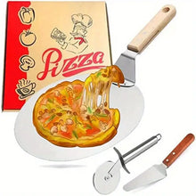 Load image into Gallery viewer, 3pcs Wooden Handle Pizza &amp; Cake Shovel Set ITDinos®
