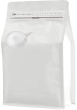 Load image into Gallery viewer, DMPACKDM Coffee Bags with Valve(8 oz1/2 lb50pcs) White High Barrier Aluminumed Foil Flat Bottom Heat Sealed Coffee Beans Packaging Bags Side Zipper Resealable Bags for Home or Business ITDinos®
