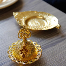 Load image into Gallery viewer, Leaf Incense Rack - Metal and Ceramic Burner Holder ITDinos®
