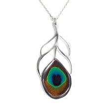 Load image into Gallery viewer, Peacock Feather Necklace ITDinos®
