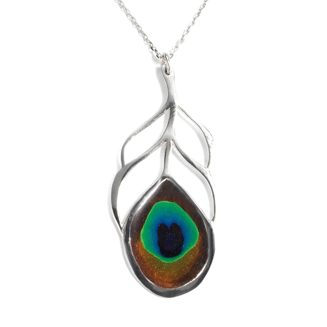 Peacock Feather Necklace ITDinos®