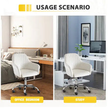 Load image into Gallery viewer, Chair Modern Home Office Leisure Chair With Adjustable Velvet Height And Adjustable Casters
