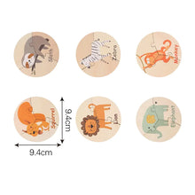 Load image into Gallery viewer, Wooden Animal Vegetable Puzzle for Kids&#39; Learning ITDinos®
