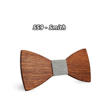 Load image into Gallery viewer, Wooden Bow Tie Set with Jacquard Fabric for Kids &amp; Men ITDinos®
