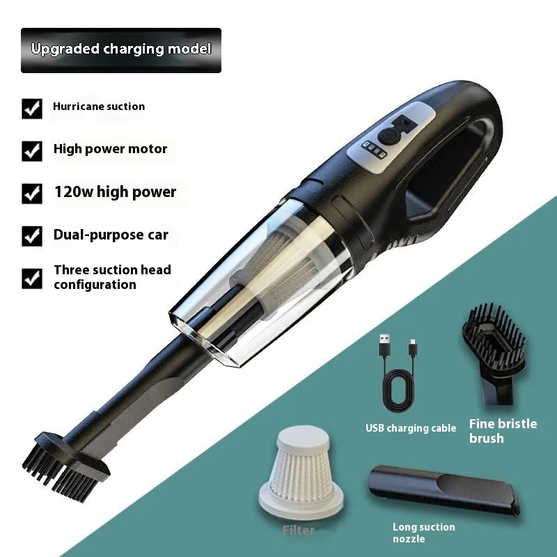 Car Cleaner Dual Use In Car And Home Small Rechargeable Handheld Powerful Sofa Vacuum Cleaner ITDinos®