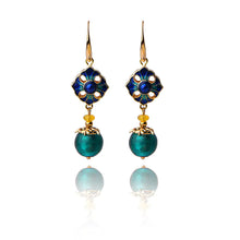 Lade das Bild in den Galerie-Viewer, Artisan Cloisonné Glass Earrings - Ethnic Style Accessory ITDinos®

